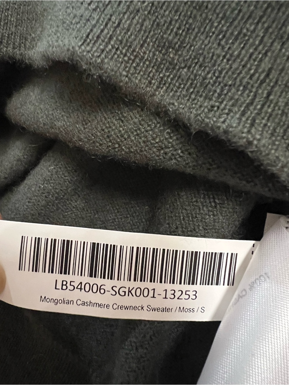Women’s Quince Mongolian Cashmere Crewneck Sweater S Moss Green 100% Cashmere - Picture 4 of 5
